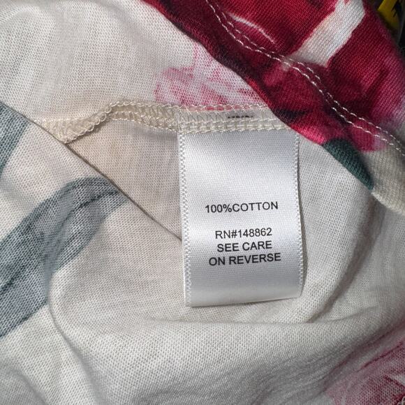 Torrid Womens 3X Top Heritage Jersey Tie-Front Babydoll Floral Casual Bohemian - Picture 8 of 10